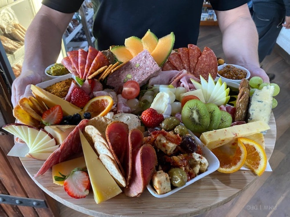 Denmark Farmhouse Cheese Duckett's Mill Wines Platter